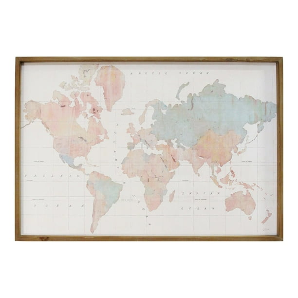 Printable art Rainbow Watercolor world map Printable wall art Printable Geography wall artPrintable watercolor world map travel decor